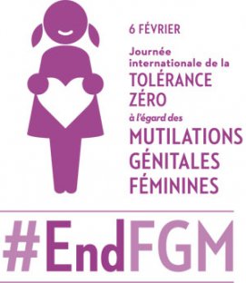Logo Journée internationale de la TOLERANCE ZERO à l'égard des MUTILATIONS GENITALES