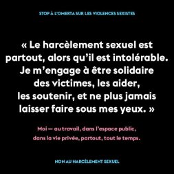 STOP à L'OMERTA SUR LES VIOLENCES SEXISTES
