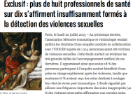 Les professionnels de la santé insuffisamment formés pour détecter les violences sexuelles © DR