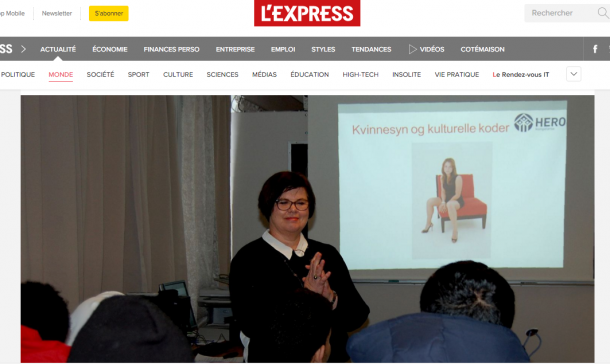 Cours de prévention en Norvège - capture d'écran L'Express