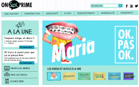 OnSEXprime, capture - site pour adolescents