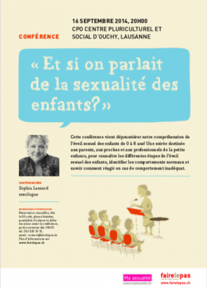 Conférence Sophia Lessard, 14.09.2014, affiche